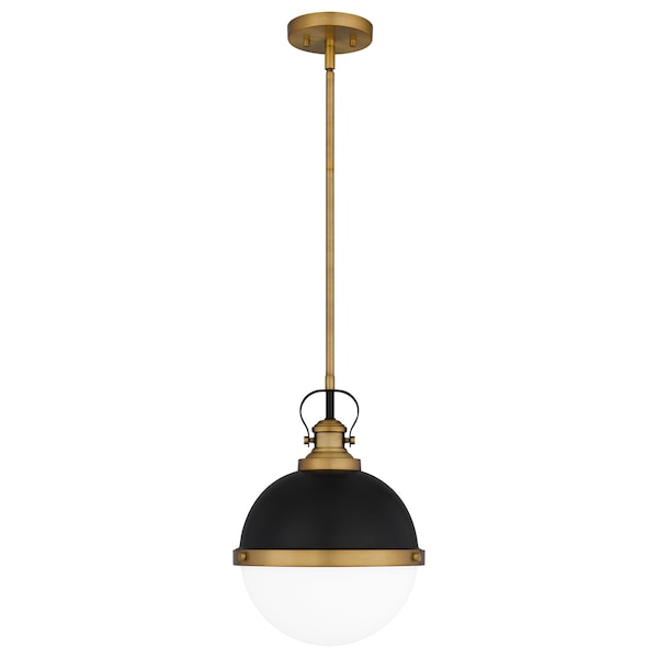 Quoizel Sullivan 1-Light Matte Black Mini Pendant QPP5352MBK - main